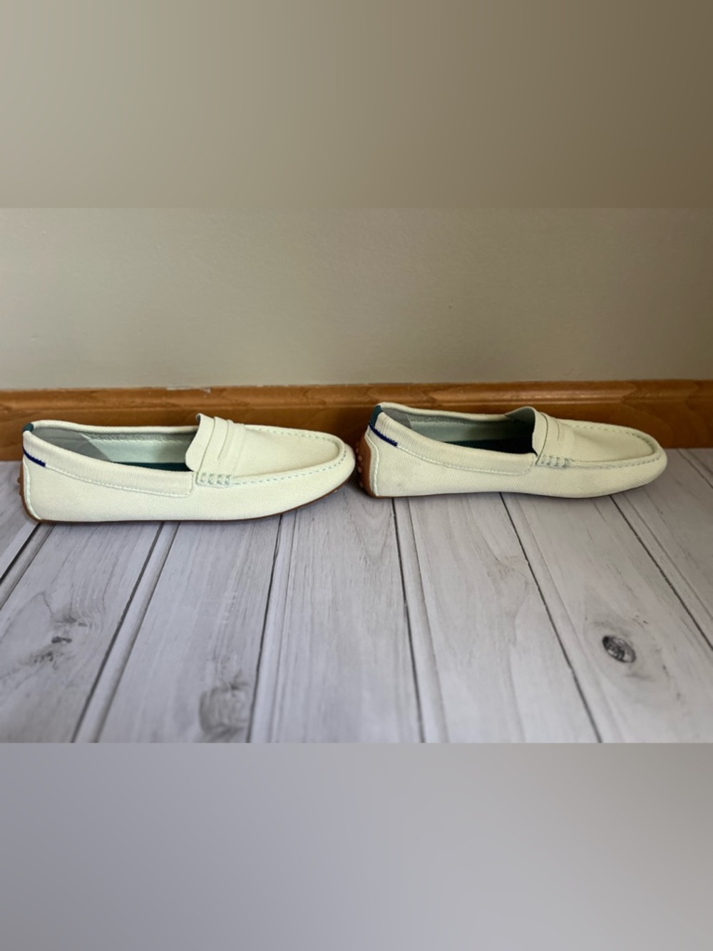 Women’s Rothy’s The Driver slip on loafer in aquamarine color. Size 8.5 - Picture 3 of 10